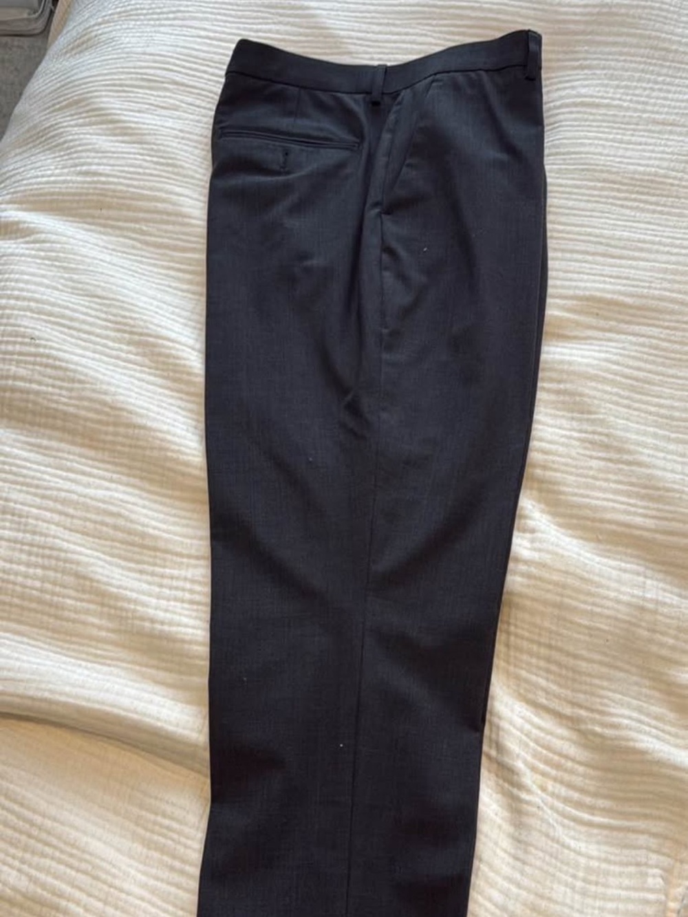 Express Men's slate GRAY Dress Pants - Slim Tailored Trousers